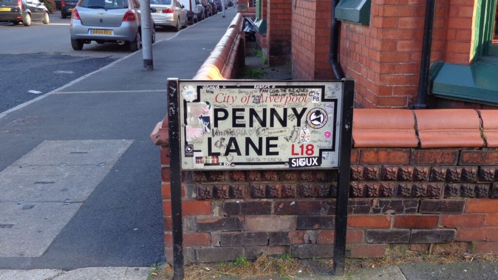 Foto de Penny Lane, Liverpool.