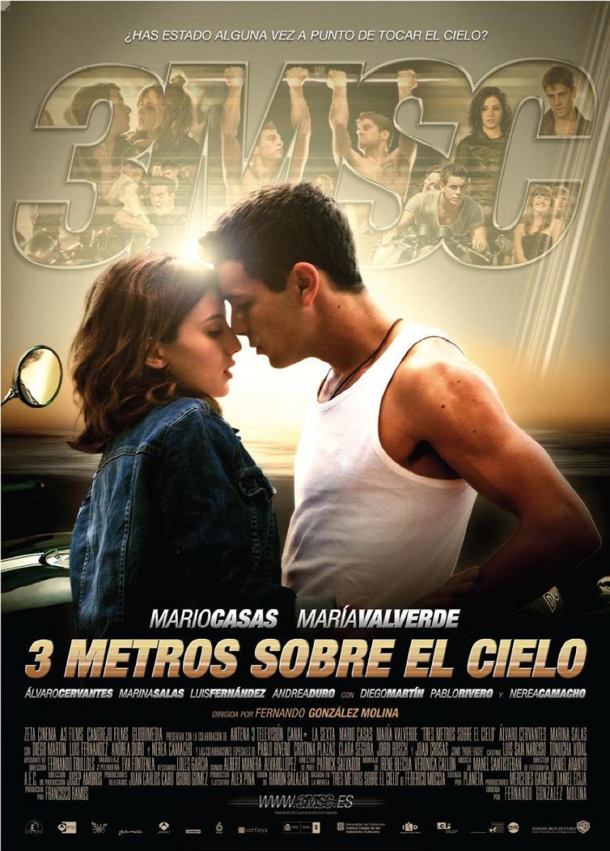 Póster de la película 3 Metros sobre el Cielo.