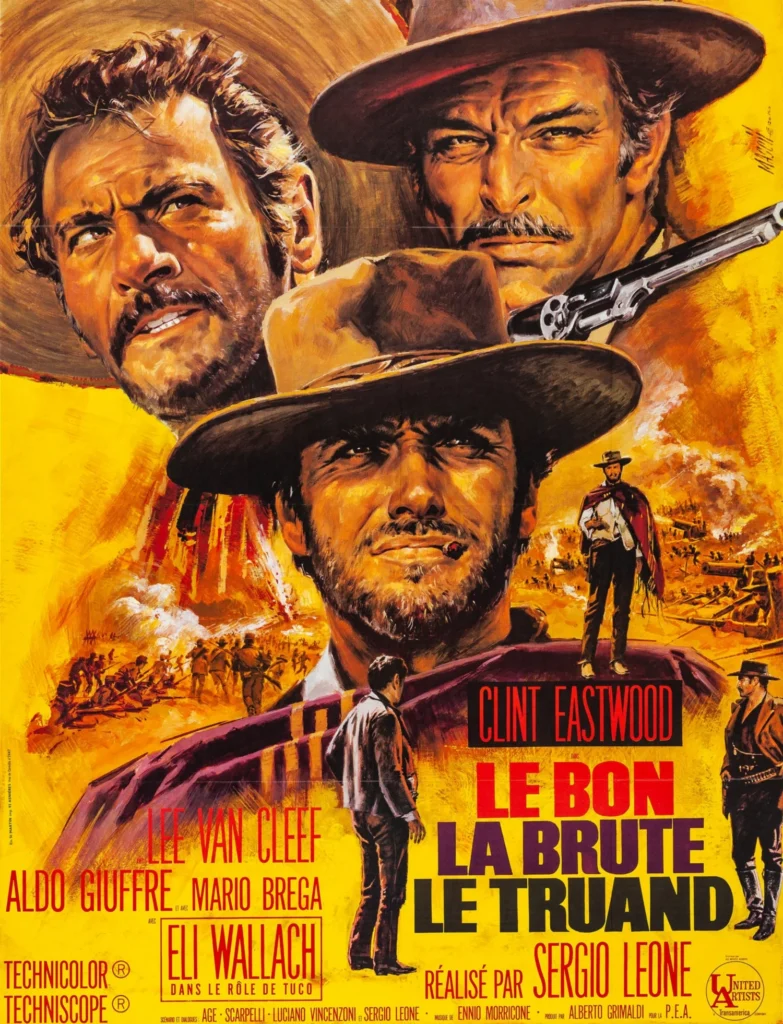 Póster alternativo de El bueno, el malo y el feo, de Sergio Leone.