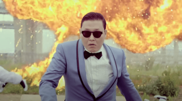 PSY en su videoclip de Gangnam Style