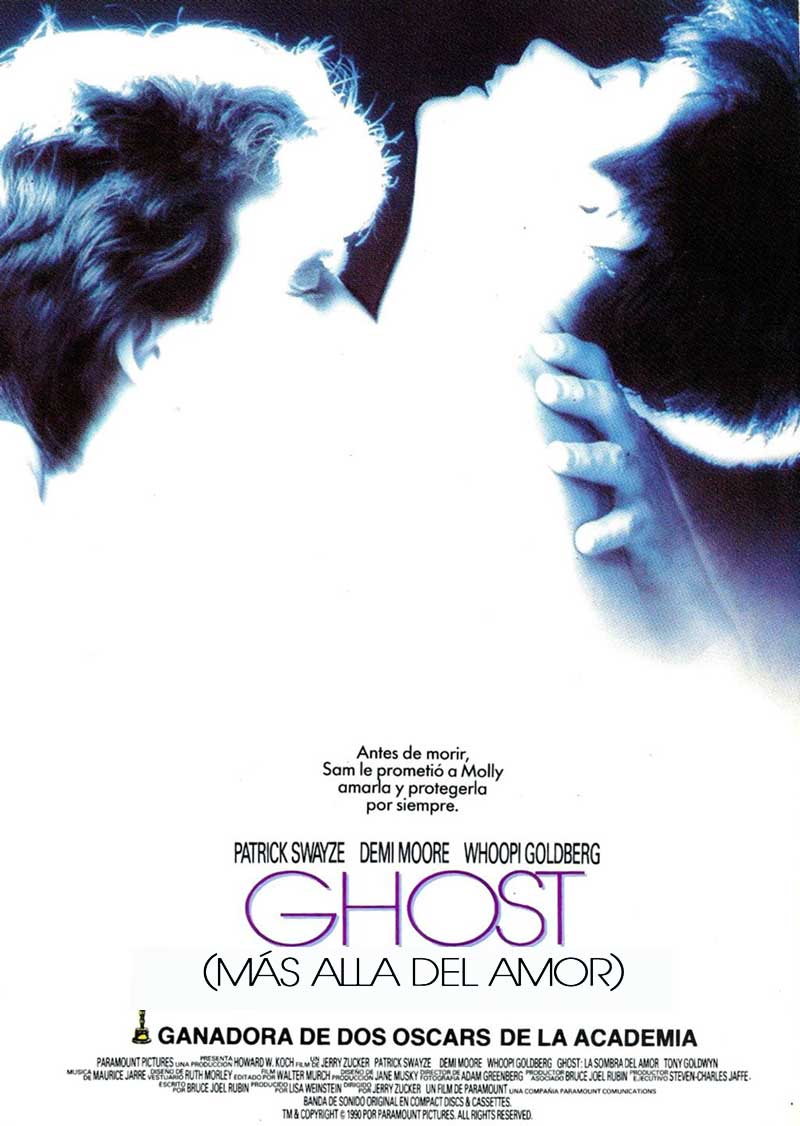 Póster alternativo de Ghost para su distribución en Latinoamérica.
